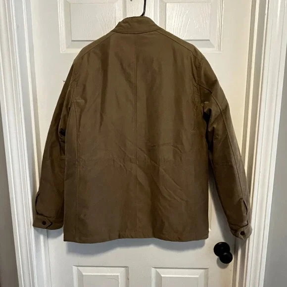 RAINFOREST Men's Utility Jacket Olive Military Style Button Up Barn Cores Size M - Picture 2 of 14